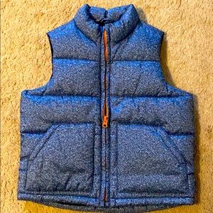 Boys blue puffer vest